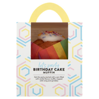 ASDA ASDA Vaniljesmak Bursdagskake Muffin - Kjøp på nett hos McGrocer