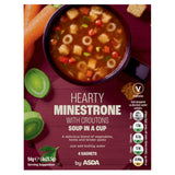 ASDA hearty minestrone with croutons instant soup cup 94g - British product