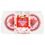 ASDA Love Bug Cupcakes chocolate raspberry frosting, UK version