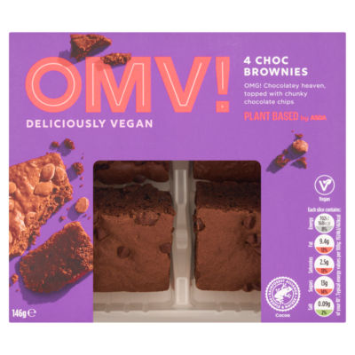 OMV! chocolate brownies 146g, imported from the UK