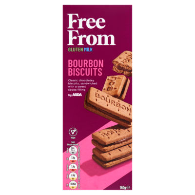 ASDA free from bourbon biscuits 160g - British product