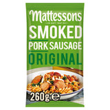 Mattessons smoked pork sausage original 260g, imported from the UK