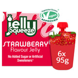 Fruitypot Jelly Squeeze Strawberry Flavour Kids Fruit Snack 6 x 95g
