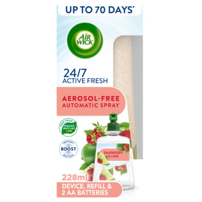 Air Wick 24/7 Active Fresh Kit Raspberry & Lime (British brand)