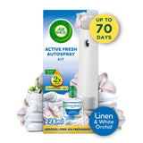 Air Wick air freshener kit Linen & White Orchid 228ml (British brand)