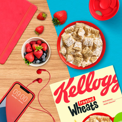 Kellogg's Frosted Wheats Breakfast Cereal
