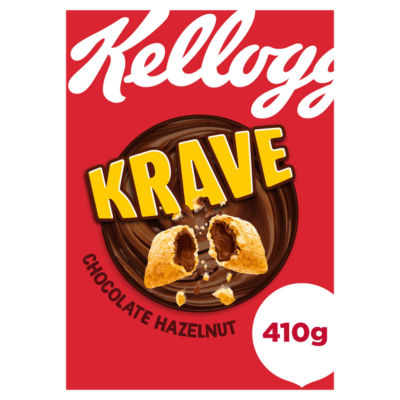 ASDA Kellogg's Krave Chocolate Hazelnut Flavour Cereal Bars 410g- Buy online at McGrocer