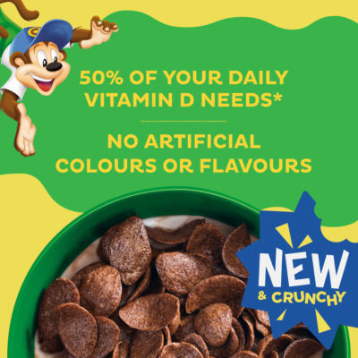 Kellogg's Coco Pops Chocos breakfast cereal 430g, UK version