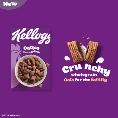 Kellogg's Oaties Choco Crunch breakfast cereal 500g - British product