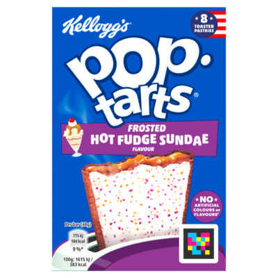 Kellogg's Pop Tarts Frosted Hot Fudge Sundae Flavour 8x