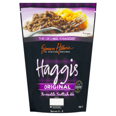 Simon Howie Original Haggis 454g with plastic outer bag (British brand)
