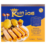 Sucettes glacées au lait Kulfi aromatisé à la mangue ASDA, paquet de 5, 350 g