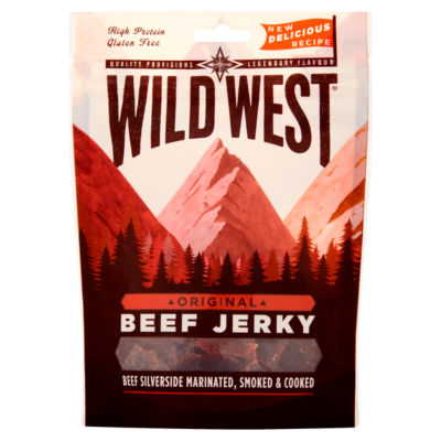 Wild West beef jerky original 60g, imported from the UK