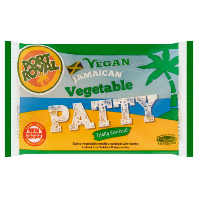 Port Royal Jamaican Vegetable Patty 140g, imported from the UK
