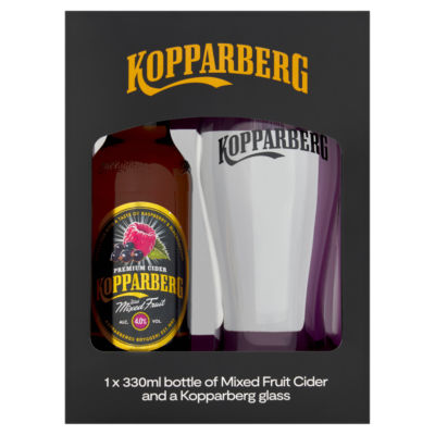 Kopparberg Mixed Fruit Cider 330ml Glass Bottle, UK version