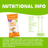 Kiddylicious peach and banana fruity bakes baby snack 132g, UK version