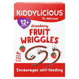 Kiddylicious Strawberry Fruit Wriggles 4 x 12g packets, UK version