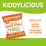 Kiddylicious sour cream and chive flavour veggie straws 48g pack, UK version