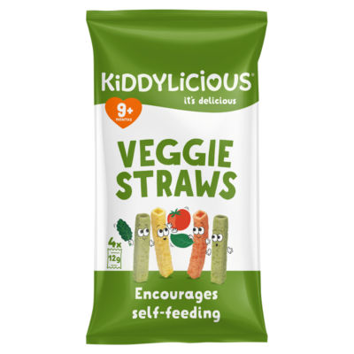 Kiddylicious Veggie Straws 9+ Months 48g, UK version