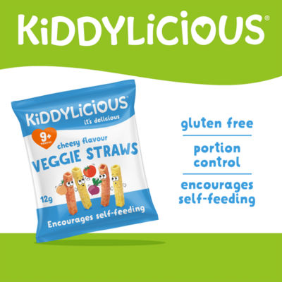 Kiddylicious cheesy flavour veggie straws 48g, UK version