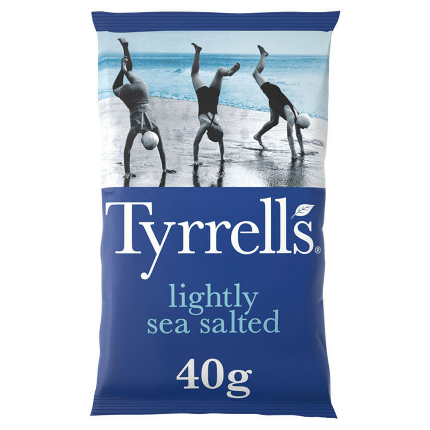 Tyrrells Lightly Sea Salted Crisps 40g GOODS ASDA