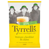 Tyrrells Mature Cheddar & Chive crisps 150g (British brand)