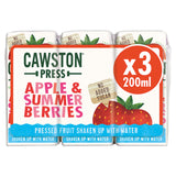 Cawston Press Apple and Summer Berries Fruit Water 3 x 200ml GOODS ASDA   