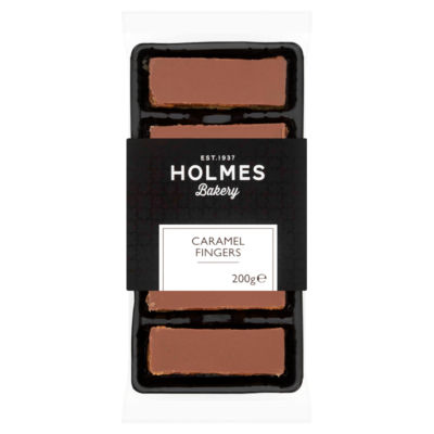 Holmes caramel fingers 200g, imported from the UK
