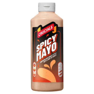 Crucials spicy mayo garlic chilli mayonnaise 500ml - British product