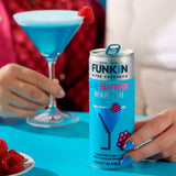 Funkin Blue Raspberry Martini canned cocktail 200ml - British product