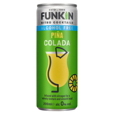 Funkin alcohol free Piña Colada nitro cocktail 200ml, UK version