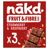 ASDA Nakd Fruit & Fibre Strawberry & Raspberry Bars 3 x 44g- Buy online at McGrocer