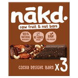 ASDA Nakd Cocoa Delight Fruit & Nut Snack Bars 3 x 35g- Buy online at McGrocer