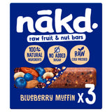 ASDA Nakd Blueberry Muffin Fruit & Nut Bars 3 x 35g- Buy online at McGrocer