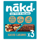 ASDA Nakd Salted Caramel Fruit & Nut Snack Bars 3 x 35g- Buy online at McGrocer