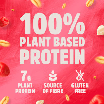 Trek protein flapjack white chocolate raspberry 3 x 40g (British brand)