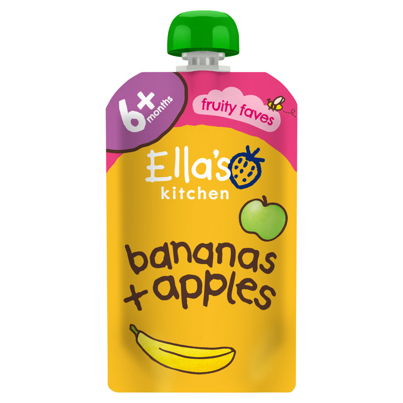 Ella's Kitchen organic banana apple baby food 120g - British product