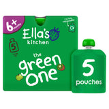 ASDA Ella's Kitchen The Green One Squished Smoothie Fruits Baby Food Pouches 5 x 90g (450g)- Buy online at McGrocer