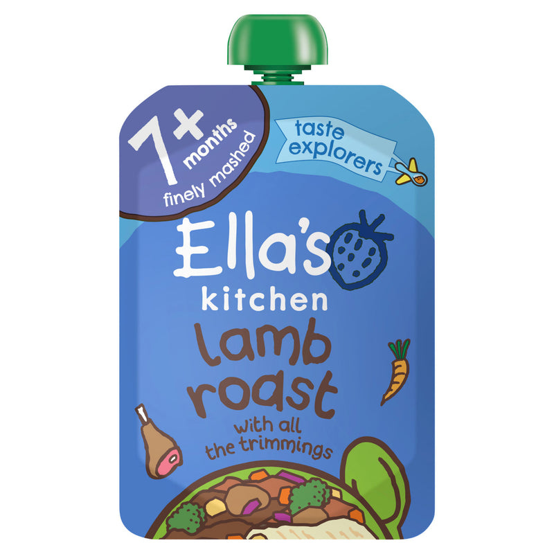 Ella's Kitchen Lovely Lamb Roast baby food pouch 130g - British product