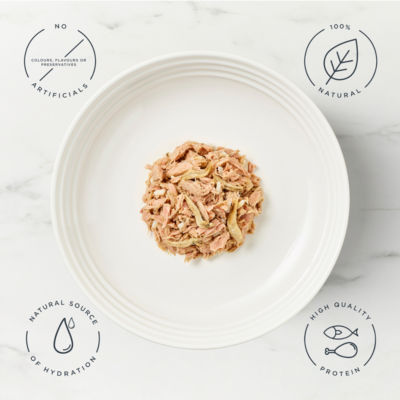 Encore Tuna Fillet with Whitebait cat food pouch 70g (British brand)