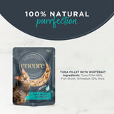 Encore Tuna Fillet with Whitebait cat food pouch 70g (British brand)