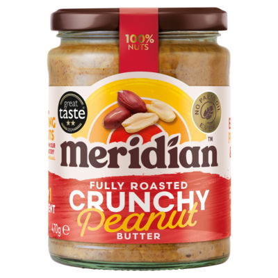 Meridian crunchy peanut butter 470g - British product