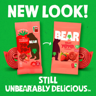 BEAR Fruit Yoyo Blackcurrant fruit roll 20g - British product