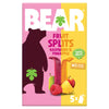 BEAR Fruit Splits raspberry and pineapple 5x20g - British product