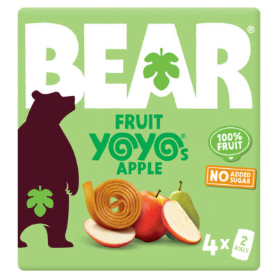 BEAR Fruit Yoyos Apple 4 x 20g, UK version