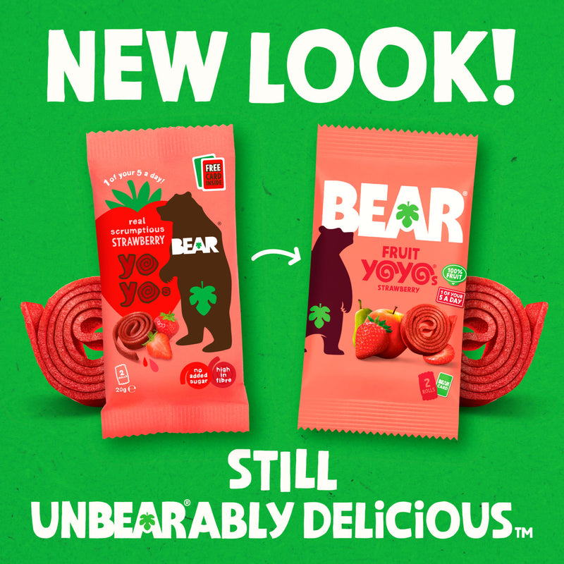 BEAR Fruit Yoyos Apple 4 x 20g, UK version