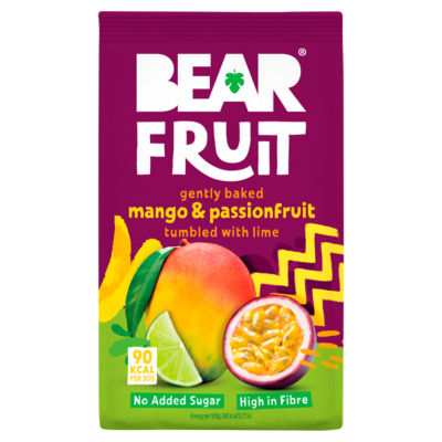 Bear Mango and Passionfruit Dried Fruit Snack 85g - British product