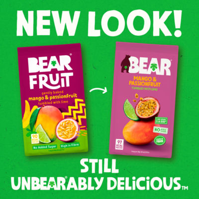 Bear Mango and Passionfruit Dried Fruit Snack 85g - British product