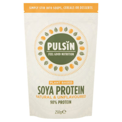 Pulsin soya protein powder 250g, UK version
