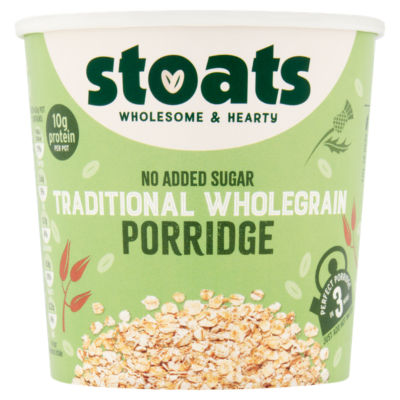 Stoats traditional wholegrain porridge 60g, UK version